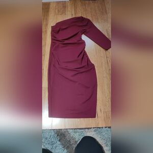 Burgundy dress